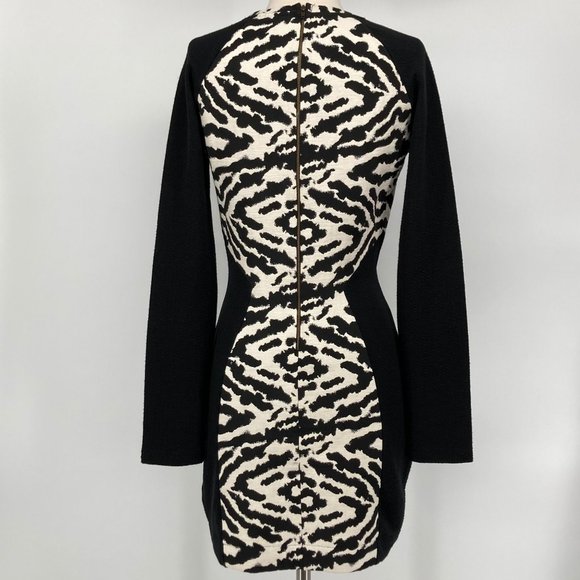 H&M - 8 - Black and White Color Block Sheath Dress - Picture 3 of 4